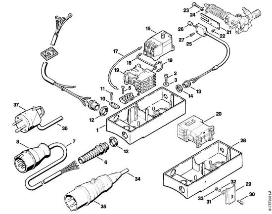 Elektro-Hochdruckreiniger (RE) RE 401 K Schalter RE 400 K, RE 401 K der Marke Stihl