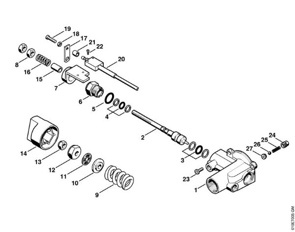 Elektro-Hochdruckreiniger (RE) RE 440 K Regelsicherheitsblock der Marke Stihl