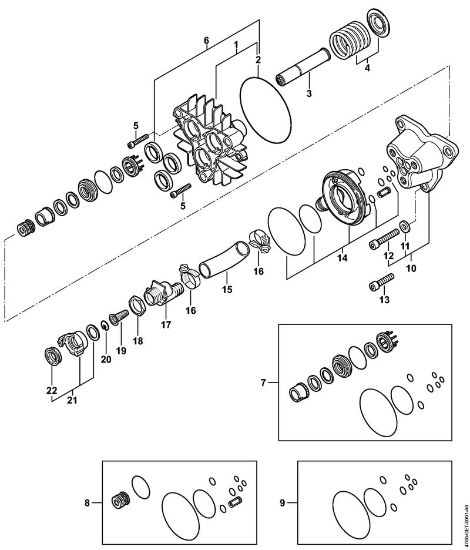 Elektro-Hochdruckreiniger (RE) RE 462 PLUS Pumpe der Marke Stihl