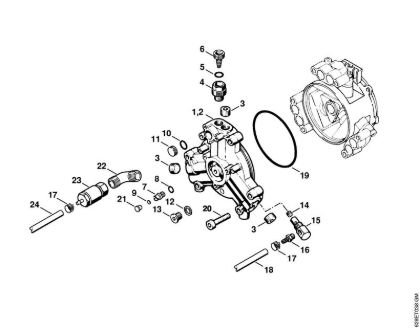 Elektro-Hochdruckreiniger (RE) RE 500 W Pumpendeckel der Marke Stihl