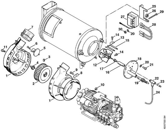 Elektro-Hochdruckreiniger (RE) RE 520 W Brenner der Marke Stihl