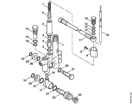 Elektro-Hochdruckreiniger (RE) RE 520 W Regelsicherheitsblock, Sicherheitsventil der Marke Stihl