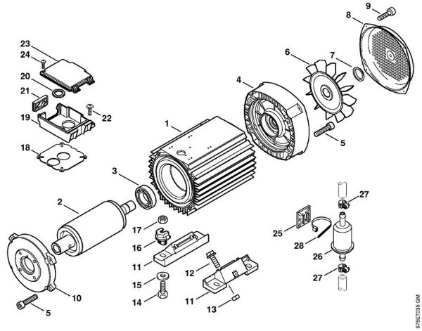 Elektro-Hochdruckreiniger (RE) RE 521 Elektromotor RE 521 der Marke Stihl