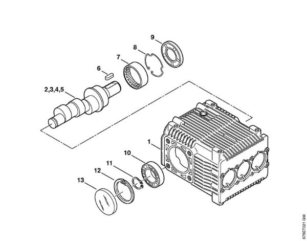 Elektro-Hochdruckreiniger (RE) RE 521 Pumpe, Nockenwelle der Marke Stihl