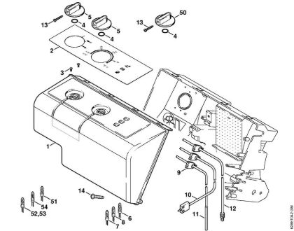 Elektro-Hochdruckreiniger (RE) RE 560 W Instrumententafel der Marke Stihl