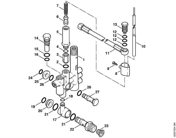 Elektro-Hochdruckreiniger (RE) RE 580 W Regelsicherheitsblock, Sicherheitsventil der Marke Stihl