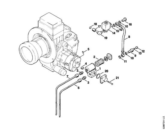 Elektro-Hochdruckreiniger (RE) RE 600 W Brennstoffpumpe der Marke Stihl
