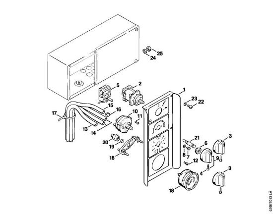 Elektro-Hochdruckreiniger (RE) RE 600 W Instrumententafel der Marke Stihl