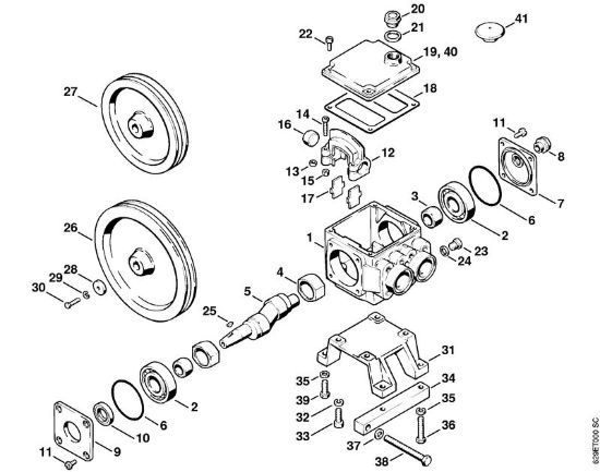 Elektro-Hochdruckreiniger (RE) RE 600 W Pumpe der Marke Stihl