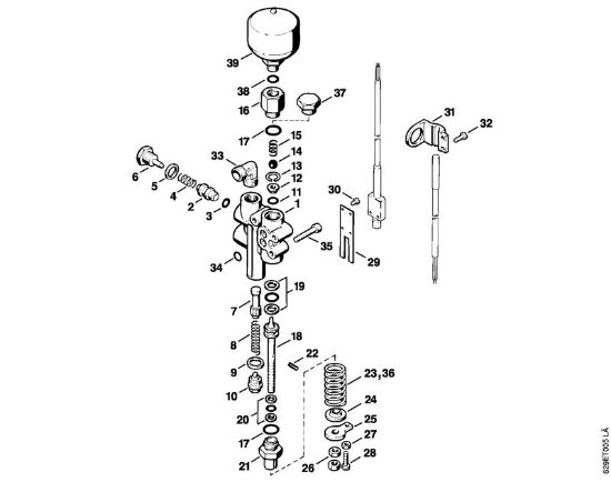 Elektro-Hochdruckreiniger (RE) RE 600 W Regelsicherheitsblock der Marke Stihl