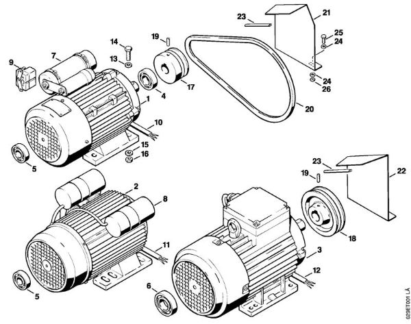 Elektro-Hochdruckreiniger (RE) RE 630 W Elektromotor der Marke Stihl
