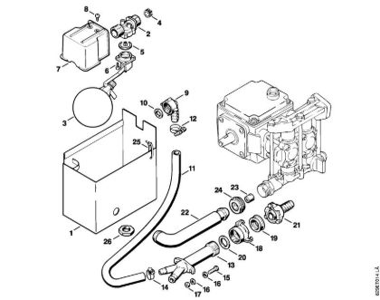 Elektro-Hochdruckreiniger (RE) RE 630 W Wasserkasten der Marke Stihl