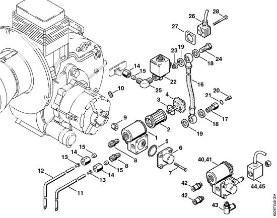 Elektro-Hochdruckreiniger (RE) RE 640 W Brennstoffpumpe   X 35 751 174 der Marke Stihl