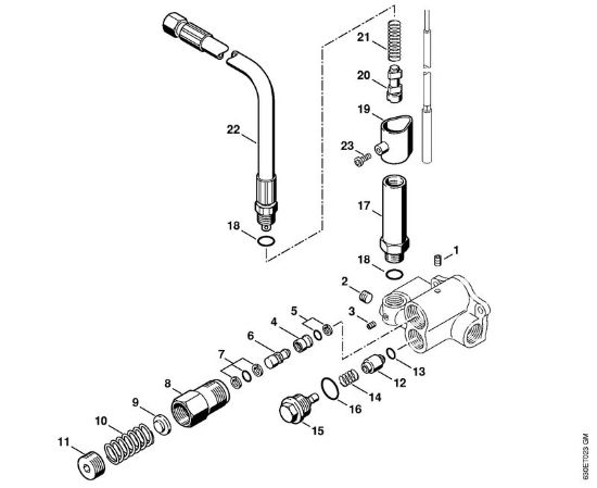 Elektro-Hochdruckreiniger (RE) RE 640 W Regelsicherheitsblock der Marke Stihl