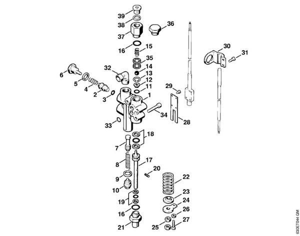 Elektro-Hochdruckreiniger (RE) RE 640 W Regelsicherheitsblock   X 22 947 954 (36.95) der Marke Stihl