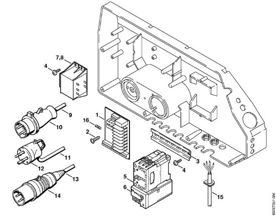 Elektro-Hochdruckreiniger (RE) RE 640 W Schaltkasten der Marke Stihl