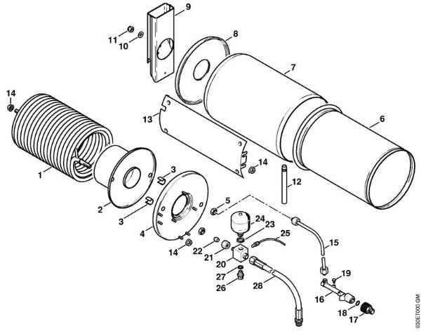 Elektro-Hochdruckreiniger (RE) RE 640 W Wärmetauscher der Marke Stihl