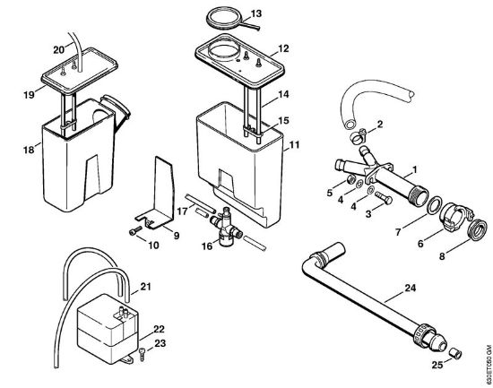 Elektro-Hochdruckreiniger (RE) RE 640 W Wasserkasten   X 35 800 836,   X 22 947 954 (36.95) der Marke Stihl