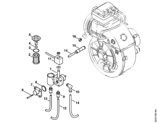 Elektro-Hochdruckreiniger (RE) RE 660 W Brennstoffpumpe der Marke Stihl