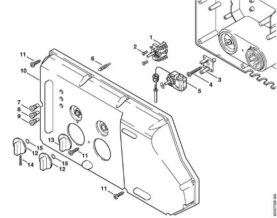 Elektro-Hochdruckreiniger (RE) RE 660 W Instrumententafel der Marke Stihl