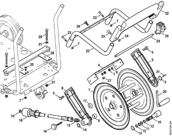 Elektro-Hochdruckreiniger (RE) RE 660 W Schlauchtrommel der Marke Stihl