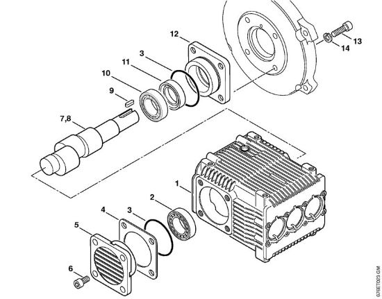 Elektro-Hochdruckreiniger (RE) RE 661 PLUS Pumpe, Nockenwelle der Marke Stihl