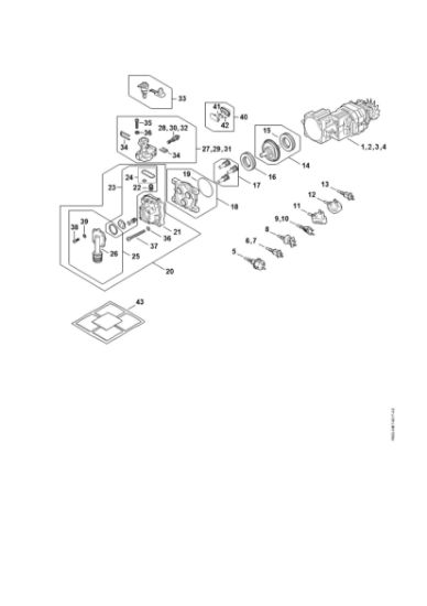 Bild von Elektromotor, Anschlussleitung, Ventilblock, Pumpe RE 80.0