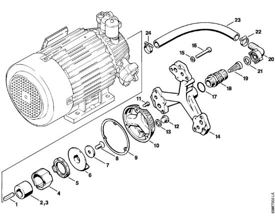 Elektro-Hochdruckreiniger (RE) RE 830 W Pumpengehäuse der Marke Stihl
