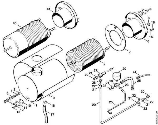 Elektro-Hochdruckreiniger (RE) RE 830 W Wärmetauscher der Marke Stihl