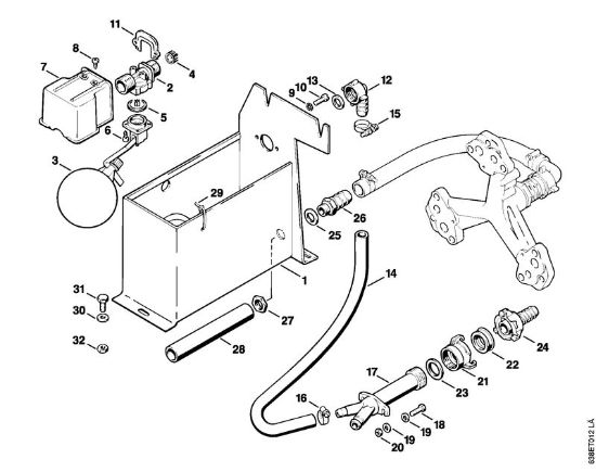 Elektro-Hochdruckreiniger (RE) RE 830 W Wasserkasten der Marke Stihl