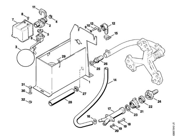 Elektro-Hochdruckreiniger (RE) RE 830 W Wasserkasten der Marke Stihl