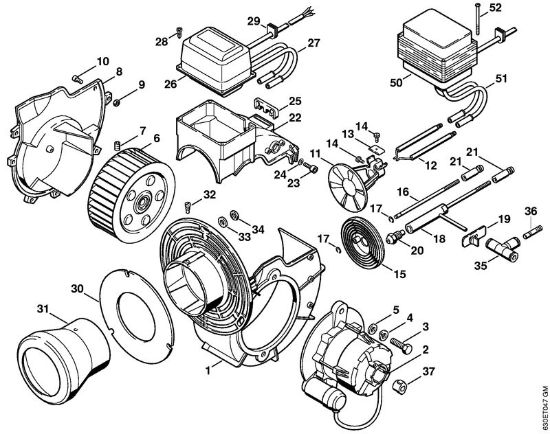 Elektro-Hochdruckreiniger (RE) RE 840 W Brenner   X 35 800 836 der Marke Stihl