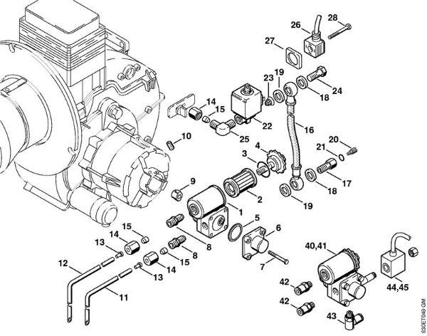 Elektro-Hochdruckreiniger (RE) RE 840 W Brennstoffpumpe   X 35 751 174 der Marke Stihl