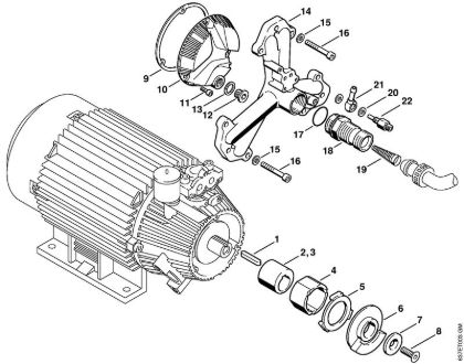 Elektro-Hochdruckreiniger (RE) RE 840 W Pumpe   X 22 947 954 (36.95) der Marke Stihl