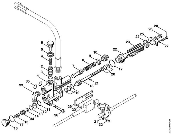 Elektro-Hochdruckreiniger (RE) RE 840 W Regelsicherheitsblock   X 22 947 954 (36.95) der Marke Stihl