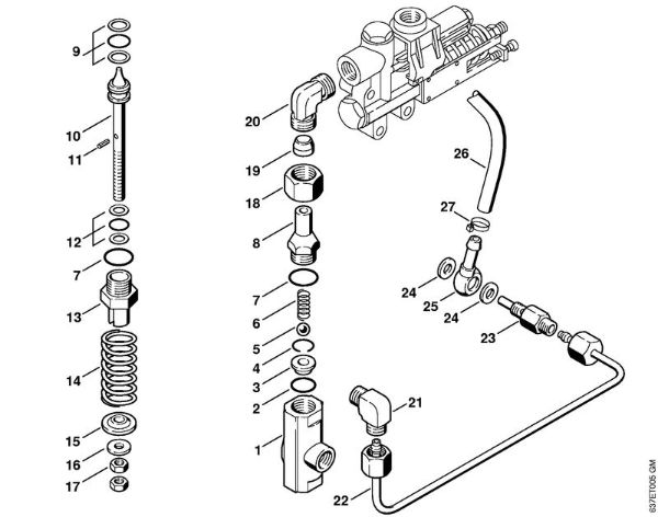 Elektro-Hochdruckreiniger (RE) RE 840 W Sicherheitsventil   X 22 947 954 (36.95) der Marke Stihl