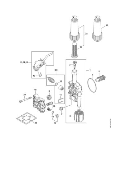 Bild von Pumpengehäuse, Ventilblock RE 90 - 4951