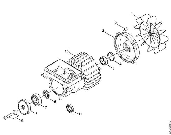 Elektro-Hochdruckreiniger (RE) RE 900 KM Elektromotor der Marke Stihl