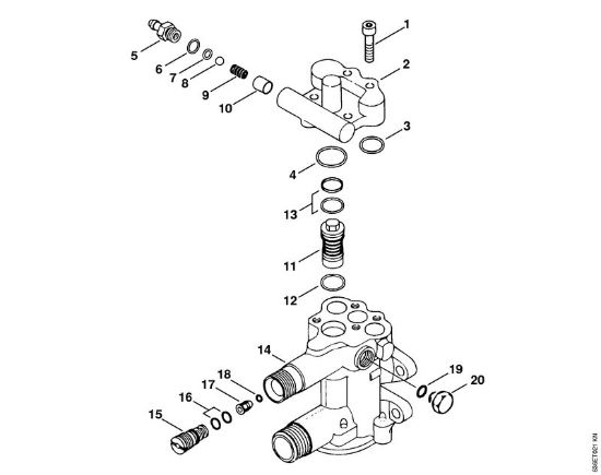 Elektro-Hochdruckreiniger (RE) RE 900 KM Regelsicherheitsblock der Marke Stihl