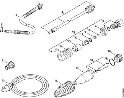 Elektro-Hochdruckreiniger (RE) RE 900 KM Sonderzubehör der Marke Stihl
