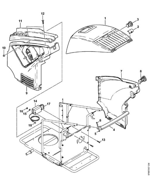 Elektro-Hochdruckreiniger (RE) RE 961 PLUS Abdeckhaube der Marke Stihl