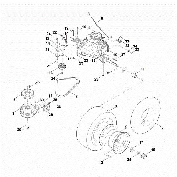 Bild von H - Getriebe, Hinterrad RT 4082.1