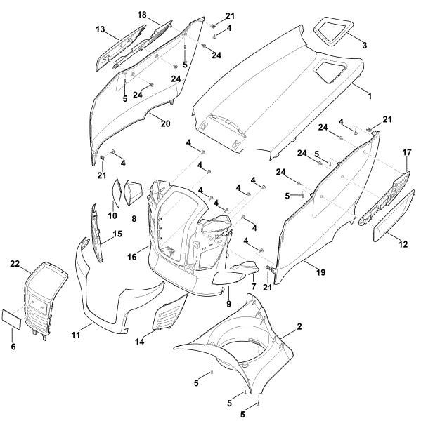 Bild von D - Motorhaube RT 4112.0 SZ