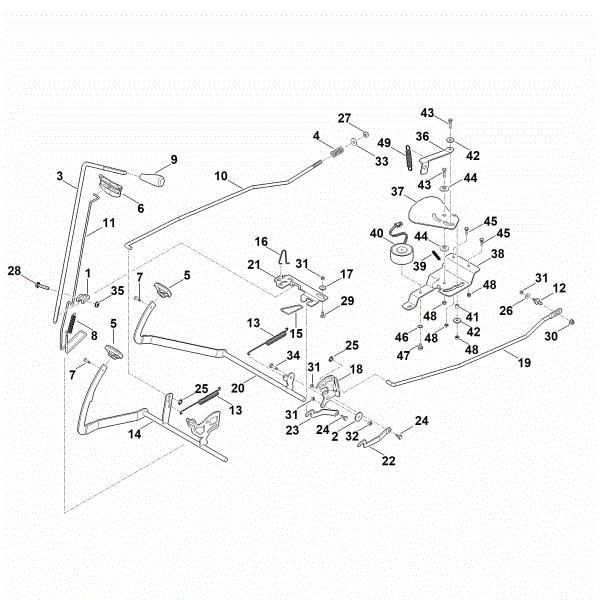 Bild von J - Bremse, Parkbremse, Schalthebel, Tempomat RT 6127.1 ZL