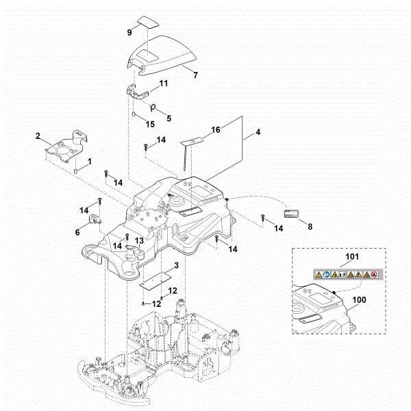 Bild von B - Gehäuseoberteil RMI 422.0 PC