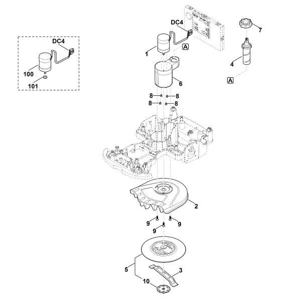 Bild von D - Mähwerk, Höhenverstellung RMI 422.0 PC