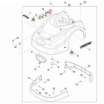 Bild von A - Abdeckhaube RMI 422.1 PC