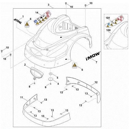 Bild von A - Abdeckhaube RMI 422.2 P