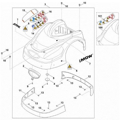 Bild von A - Abdeckhaube RMI 422.2 PC