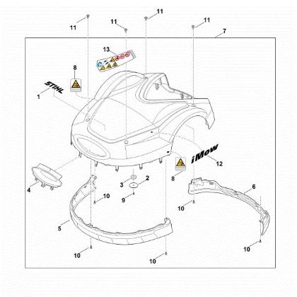 Bild von A - Abdeckhaube RMI 632.0 C